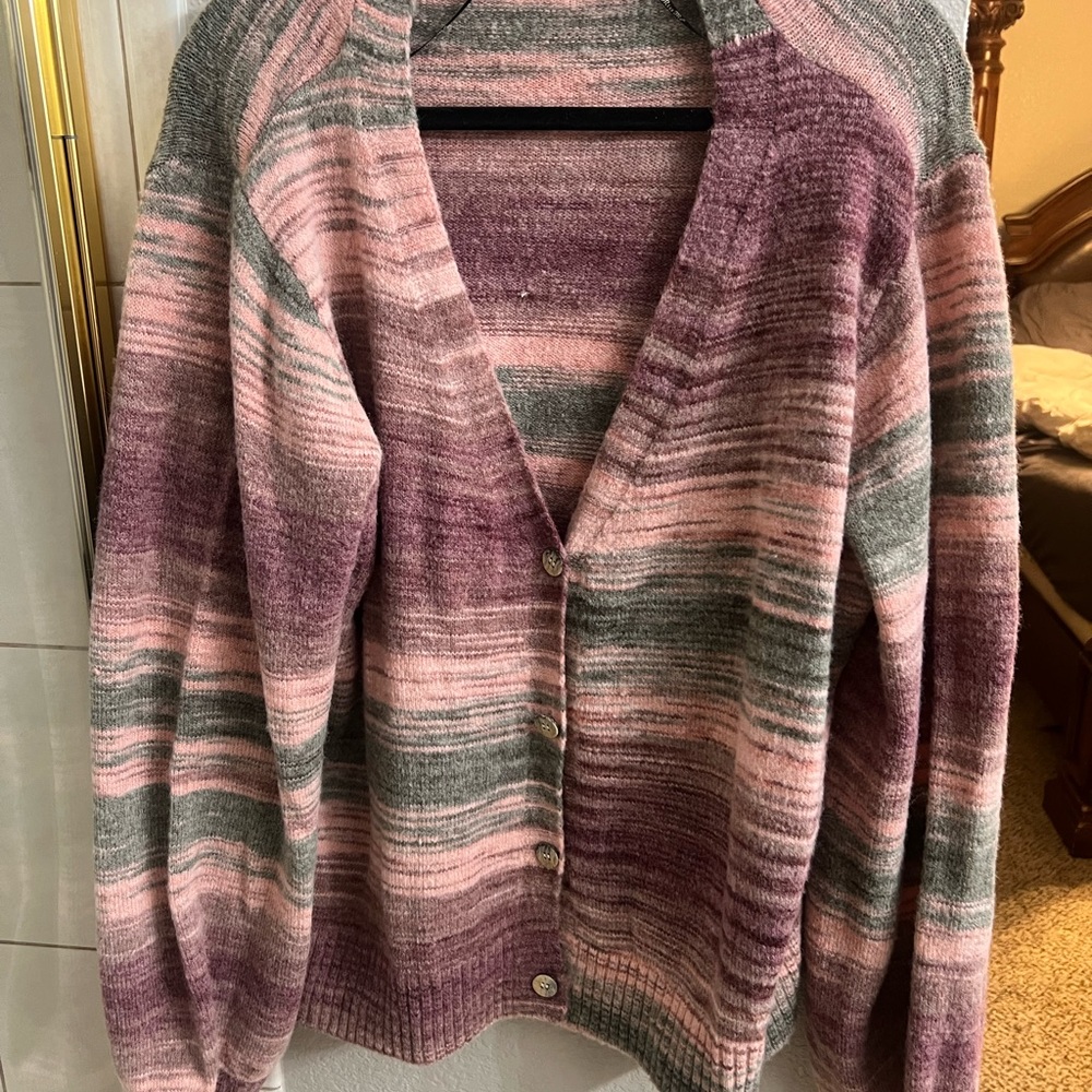 Miss Me Wool Cardigan Oversized NWOT! Size Lg